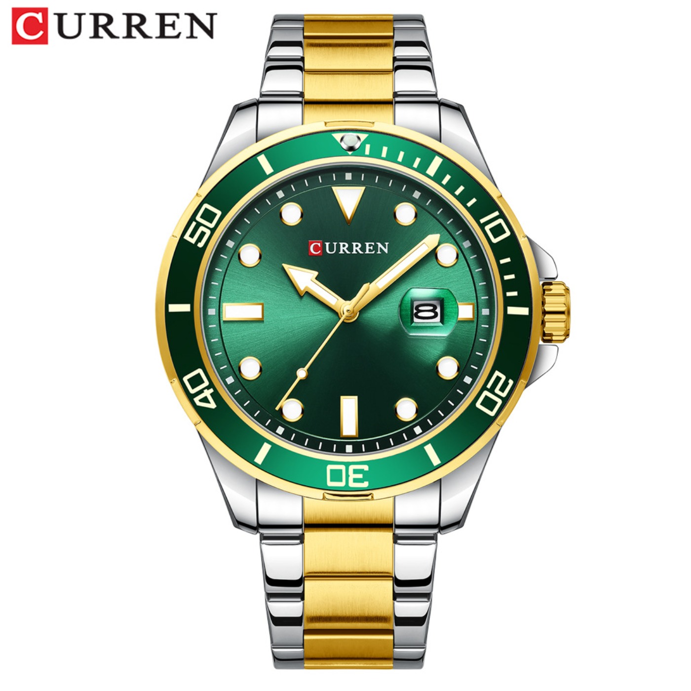 Men'S Fashion Luxury Brands - CURREN Nuova Serie Green Water Ghost,
