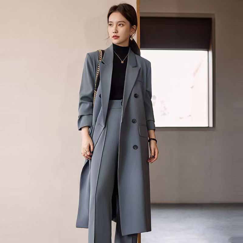 Mens Fashion Blazer - FANAN Trench lungo elegante da donna