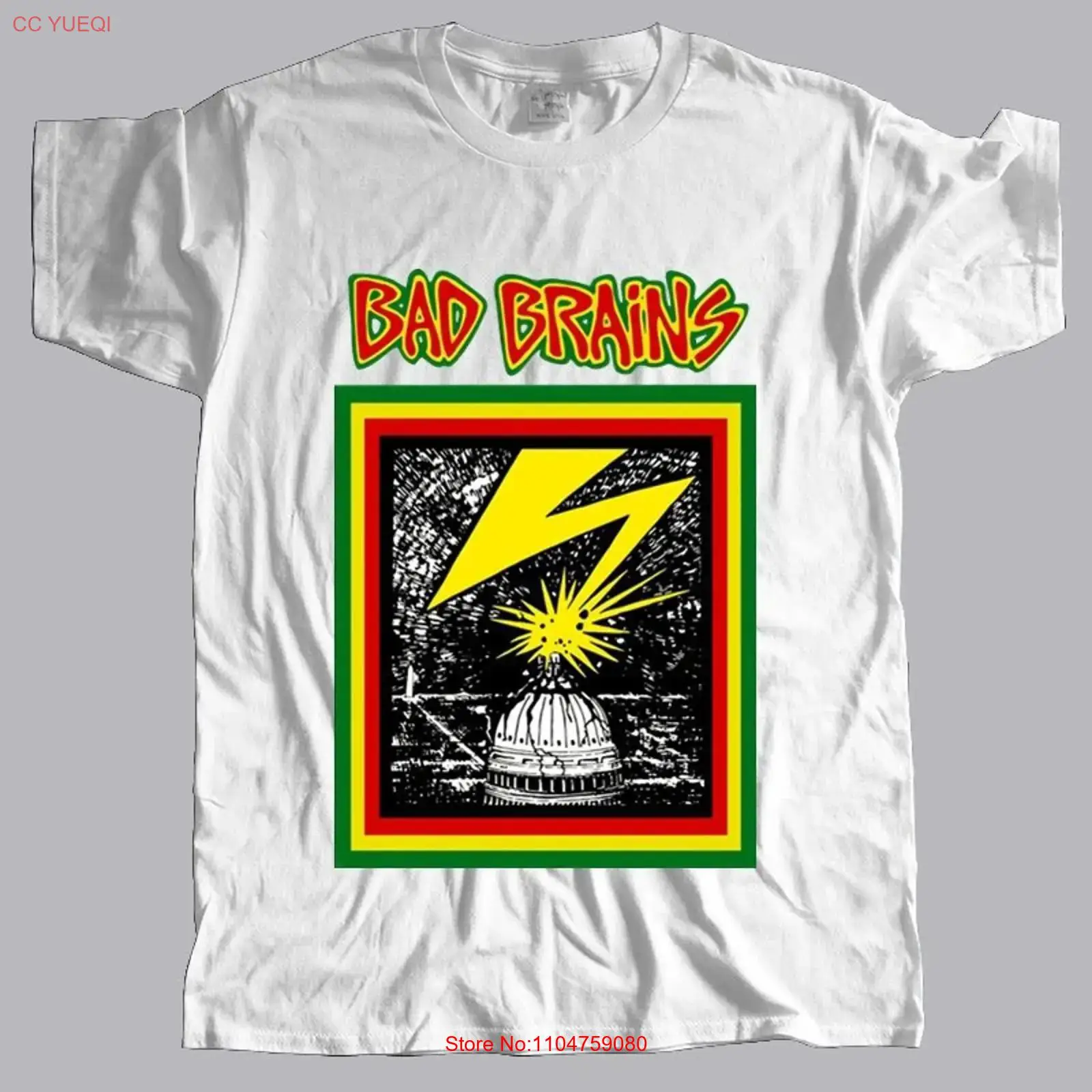 Mens Fashion In 1980S - T-shirt BAD BRAINS 1980s PUNK HARDCORE