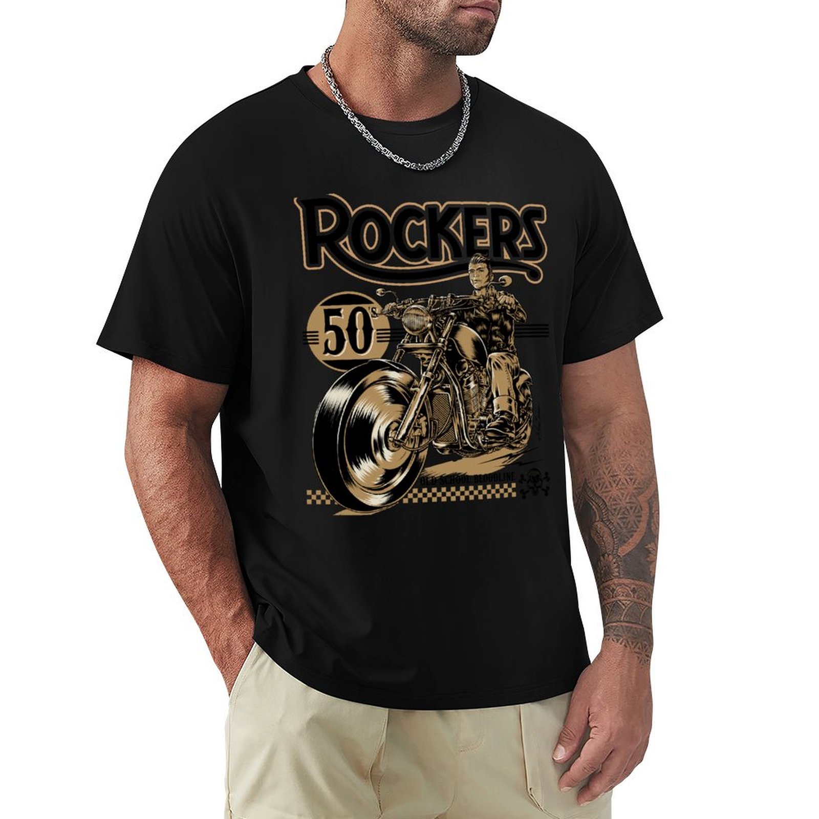 Mens Fashion In The 50S - T-Shirt Rockers Anni '50 Moda Estiva