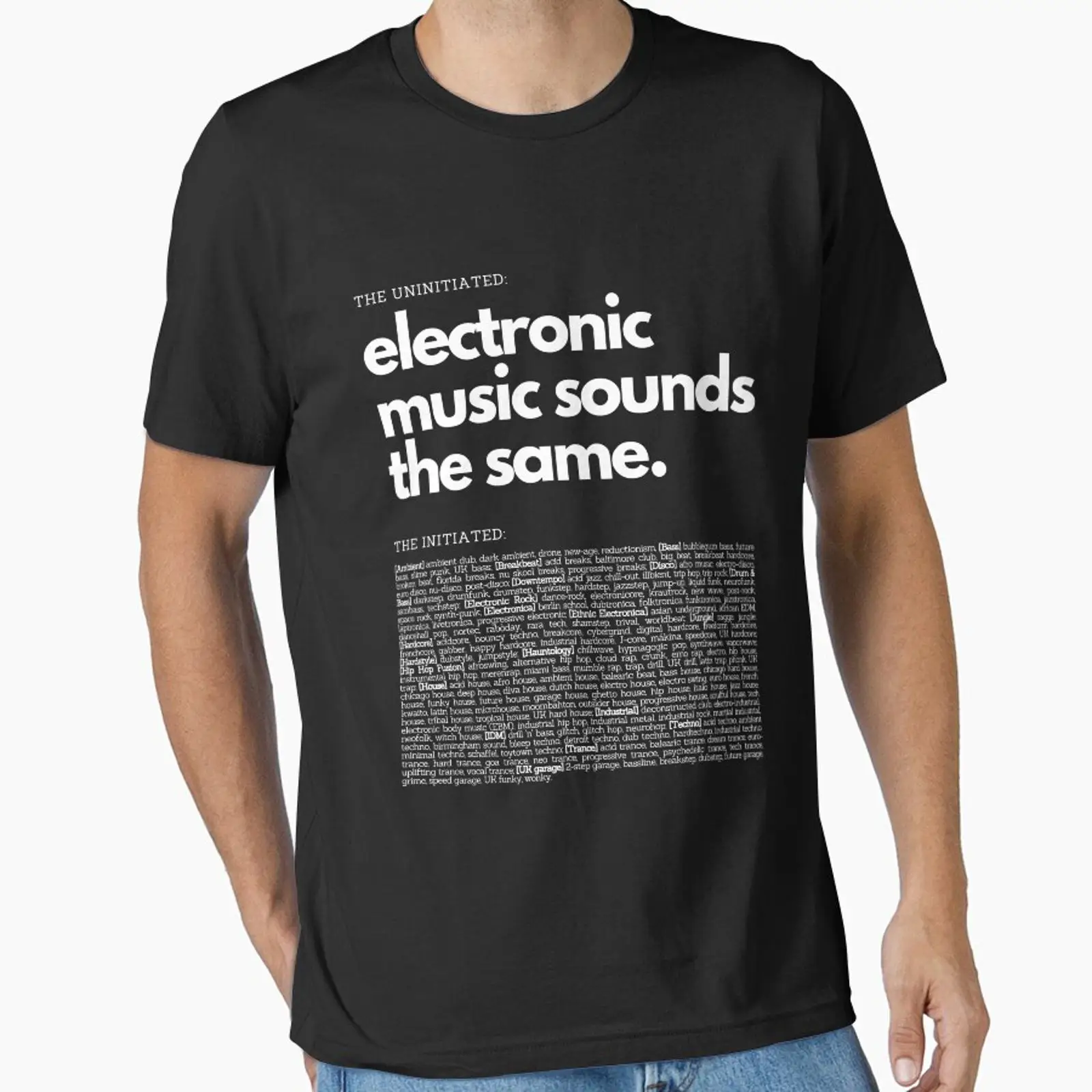 Men'S Fashion Genres - Divertente maglietta con tema Techno, disegnata