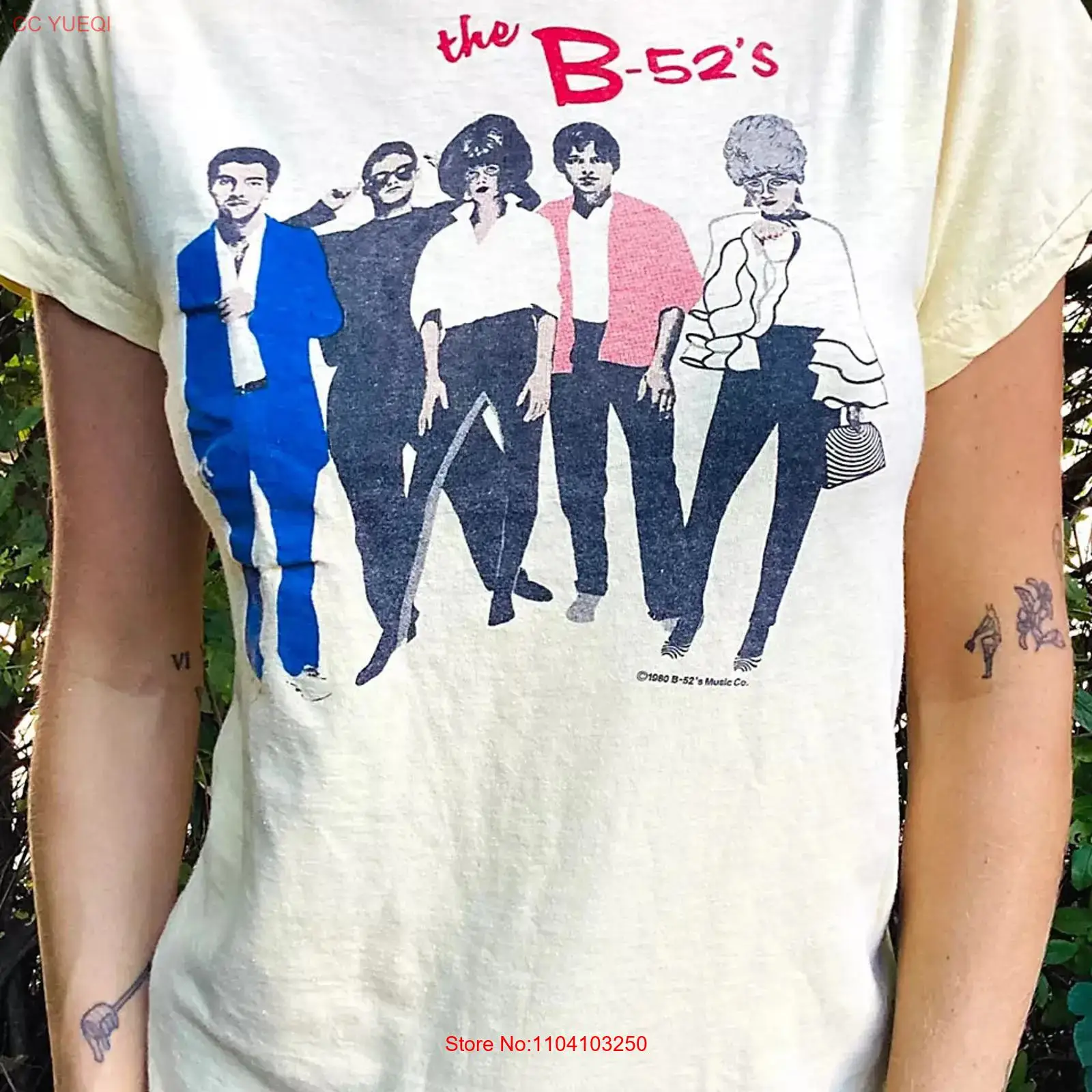 Mens Fashion In 1980S - T-shirt B52s anni '80 remake, maglietta