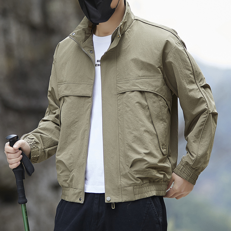 Harrington Jacket - Giacca Casual da Uomo con Colletto