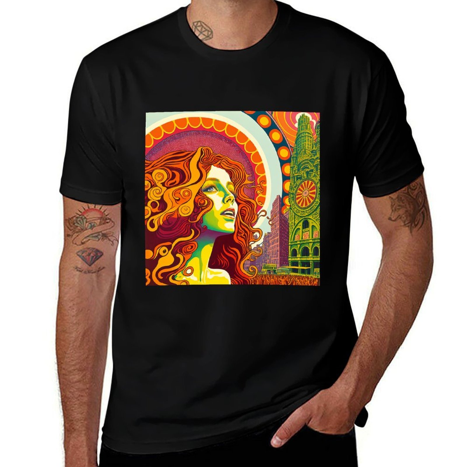 Men'S Fashion Nyc - T-shirt retrò anni '70 NYC, maglietta