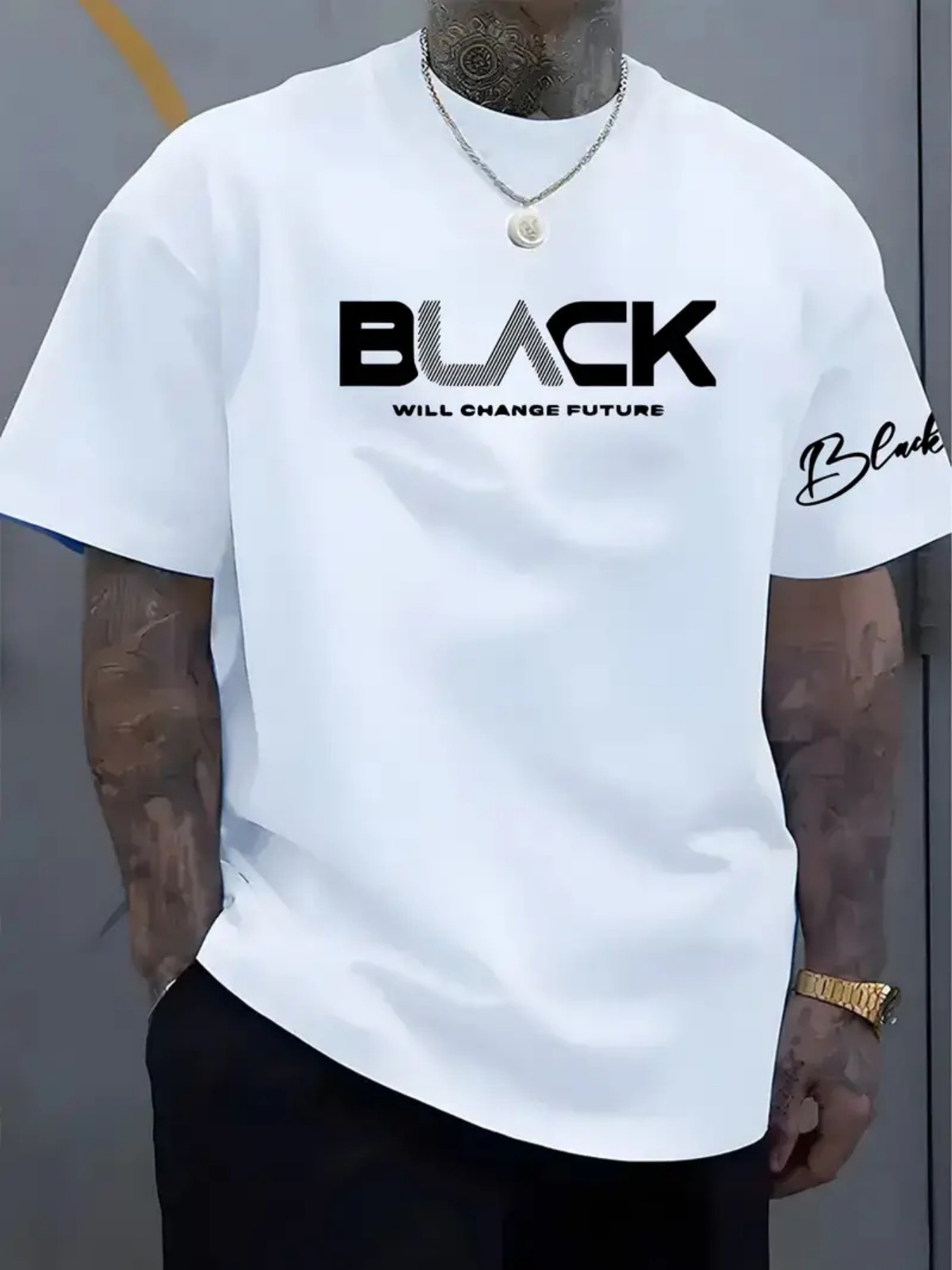 Men'S Fashion Nyc - T-shirt estiva da uomo in 100%