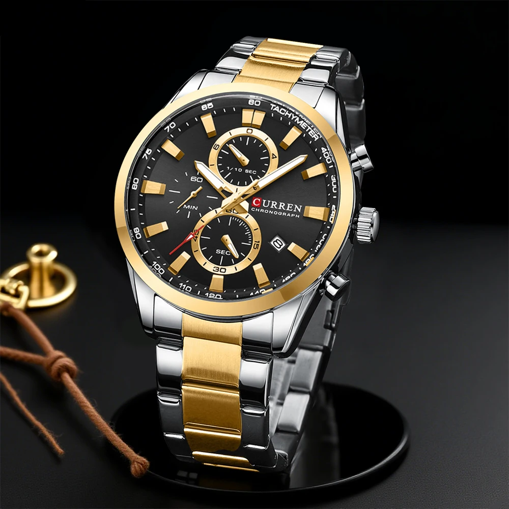 Men'S Fashion Model - CURREN Casual Quarzo Crono Orologi sportivi