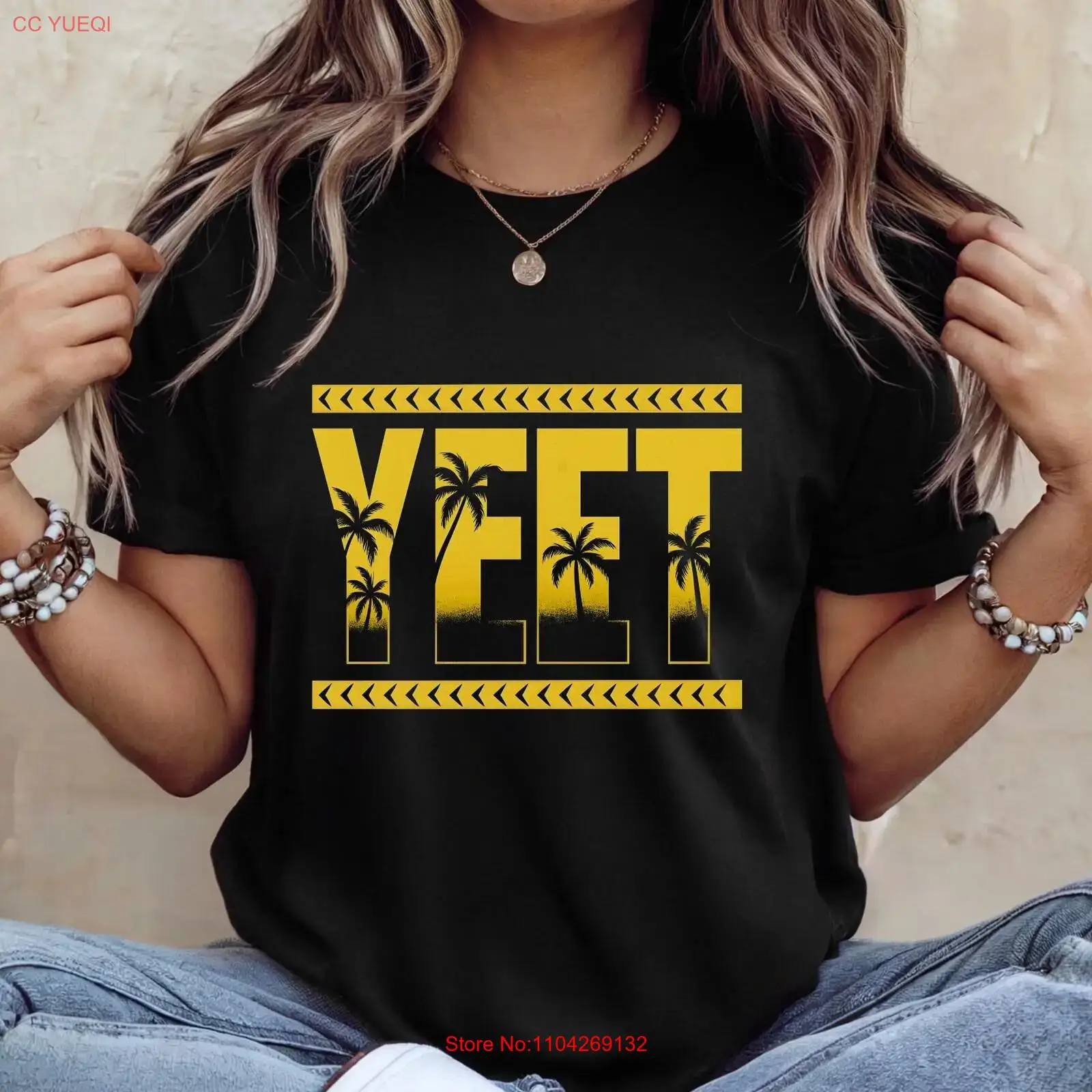 Men Fashion Kids - Maglietta Vintage Yeet con Frase Divertente