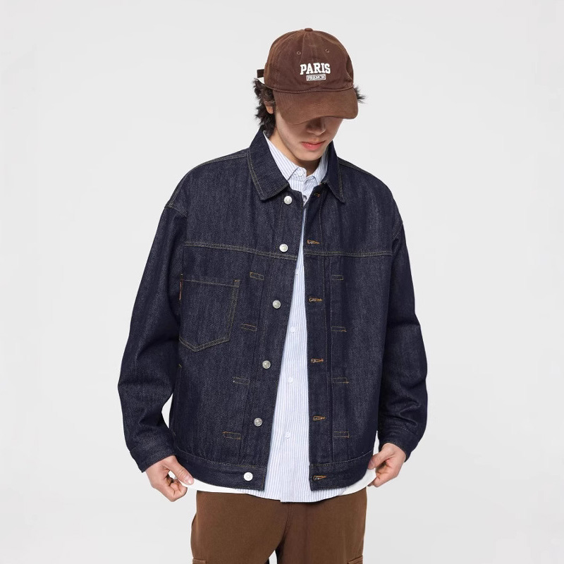 Harrington Jacket - Giacca di jeans di colore originale
