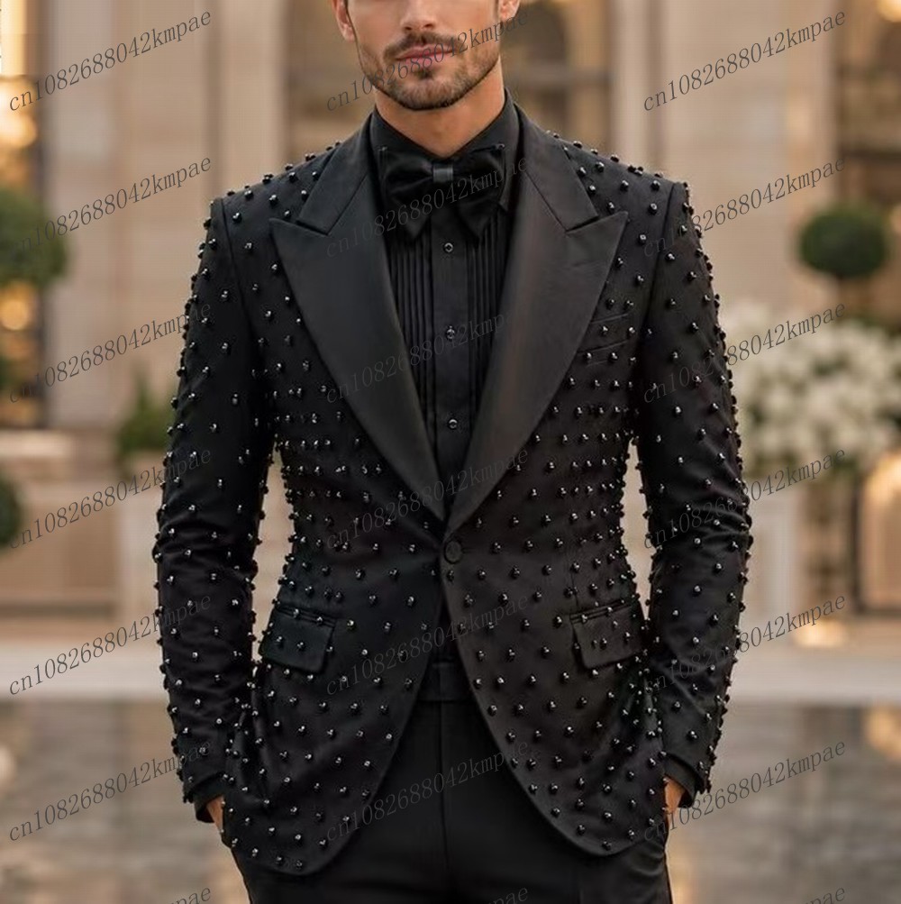 Mens Fashion Blazer - Elegante Abito da Uomo Nero con