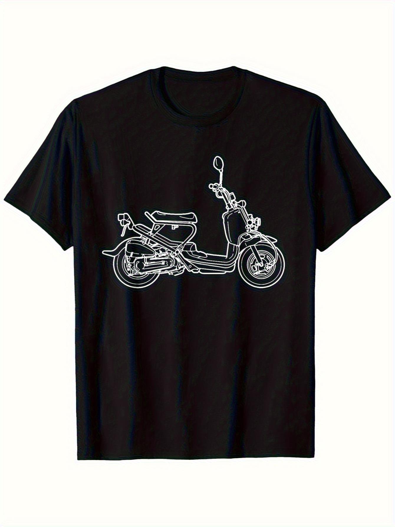 Mens Fashion In The 50S - T-shirt da uomo vintage Piaggio Motorcycle