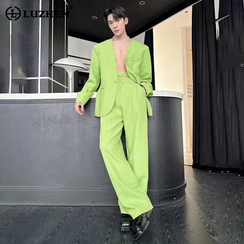 Mens Fashion Blazer - LUZHEN 2026 Nuova Collezione Primavera Completo