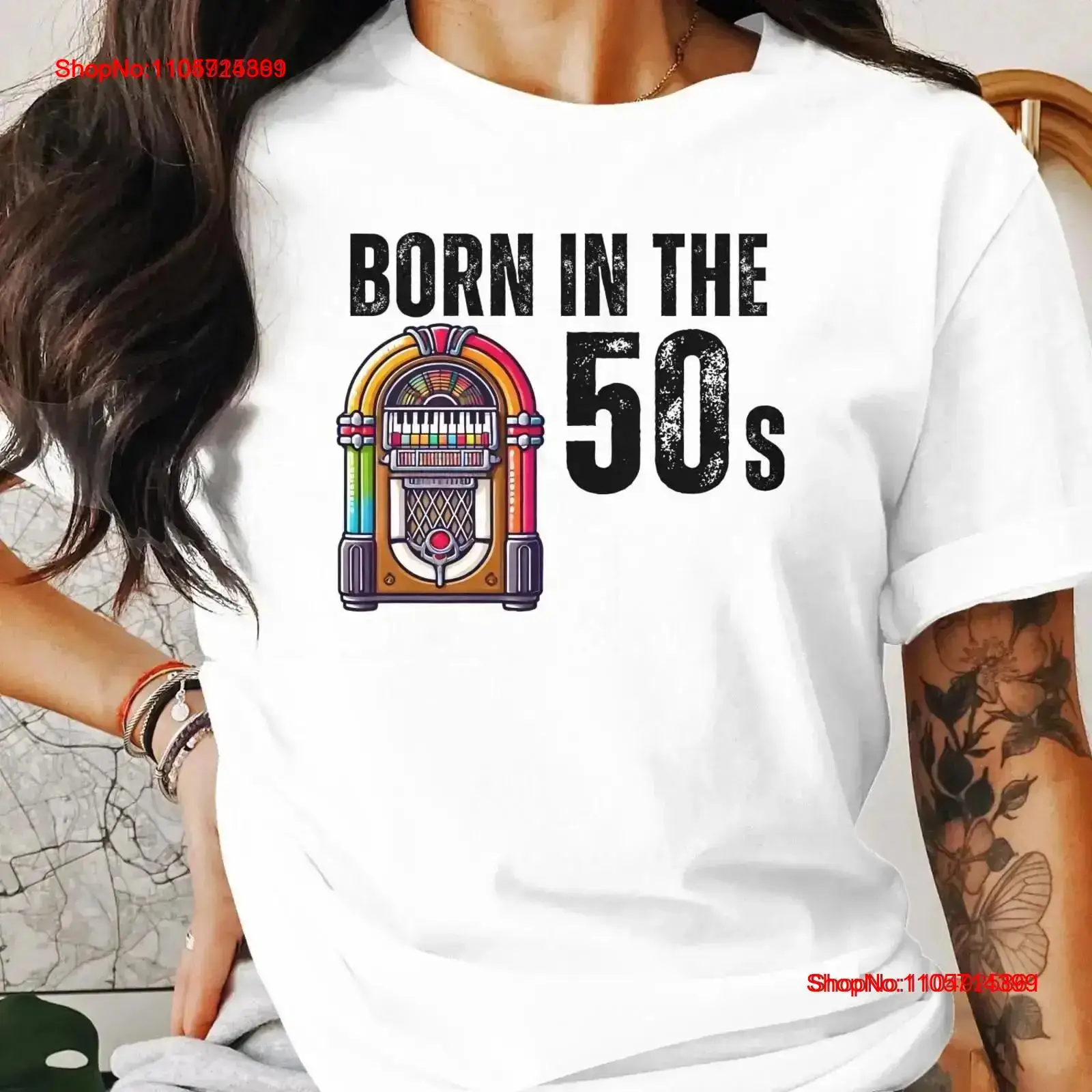 Mens Fashion In The 50S - T-shirt vintage Born In The 50s,