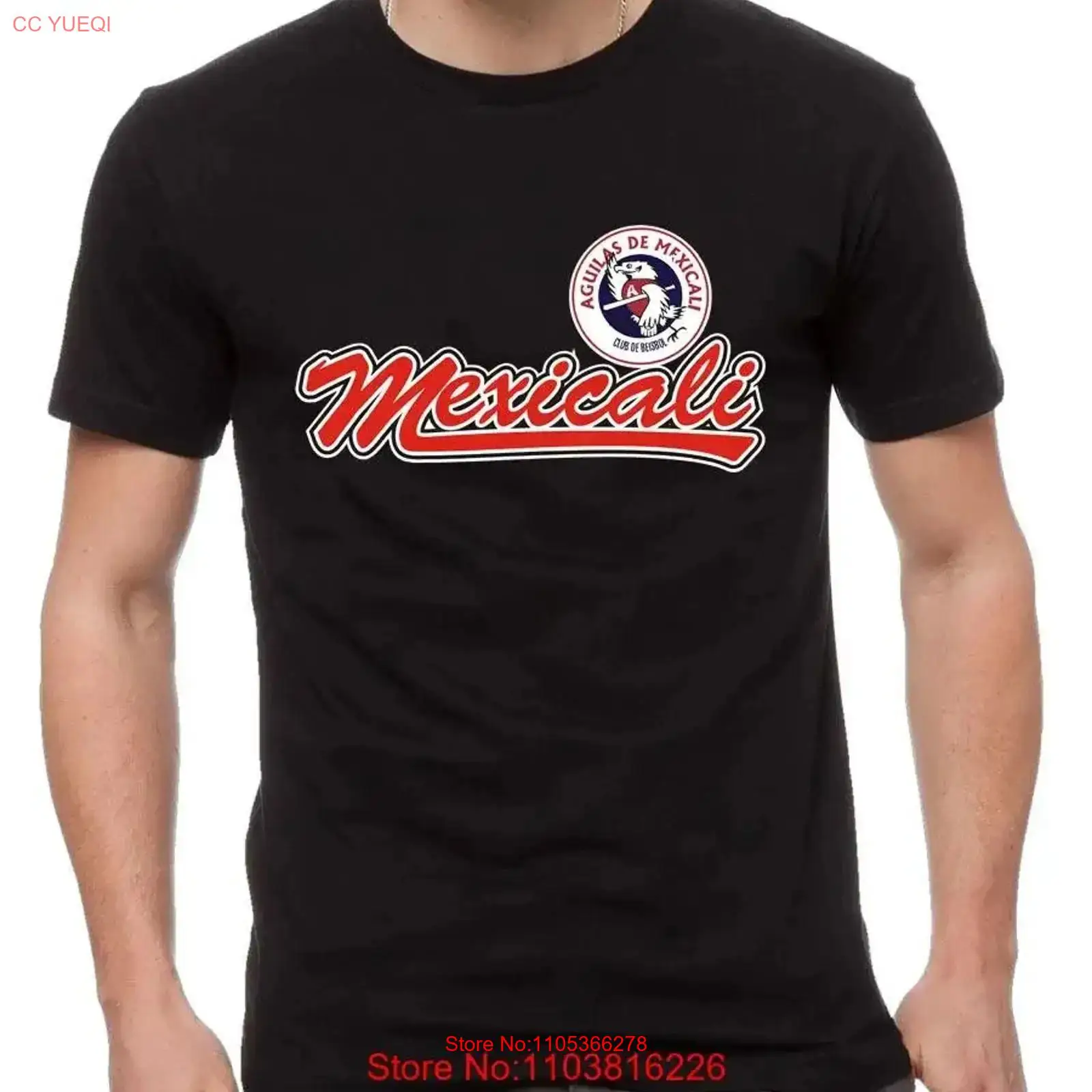 Mens Fashion Mexicali - Maglietta da baseball del Club Aguilas