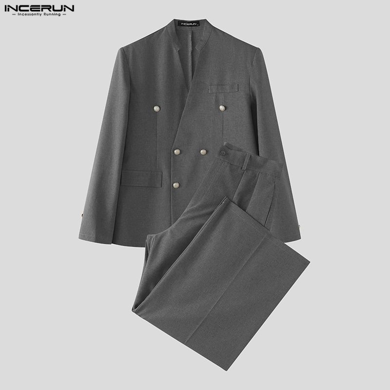 Mens Fashion Blazer - Completi da Uomo INCERUN, Set Due