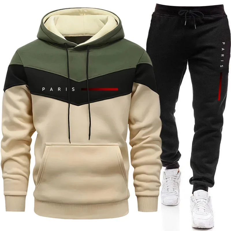 Mens Fashion Streetwear - Set di Felpe con Cappuccio da