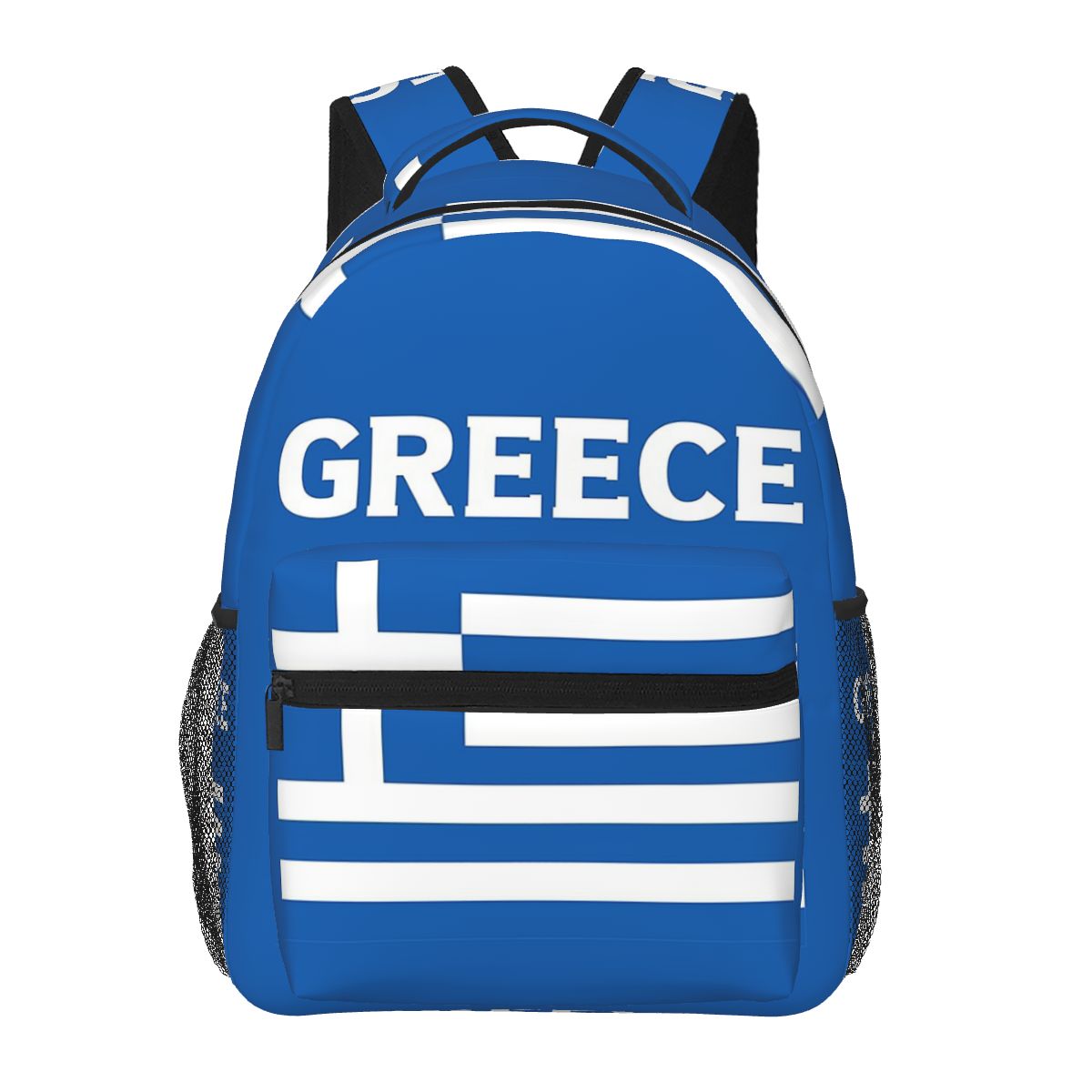 Men'S Fashion Greece - Zaino per studenti con bandiera greca,