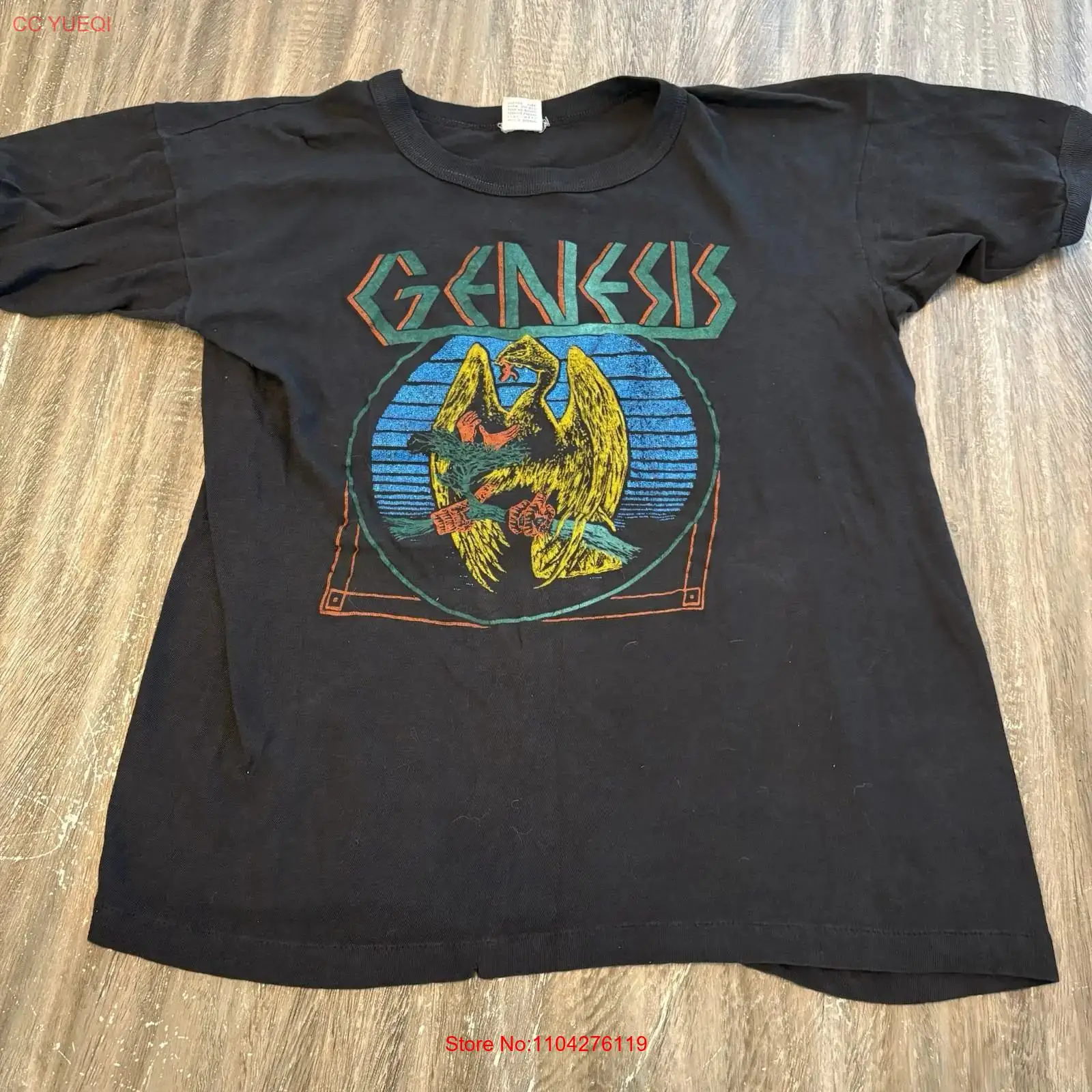 Mens Fashion In 1980S - T-shirt vintage rara anni '80 Genesis