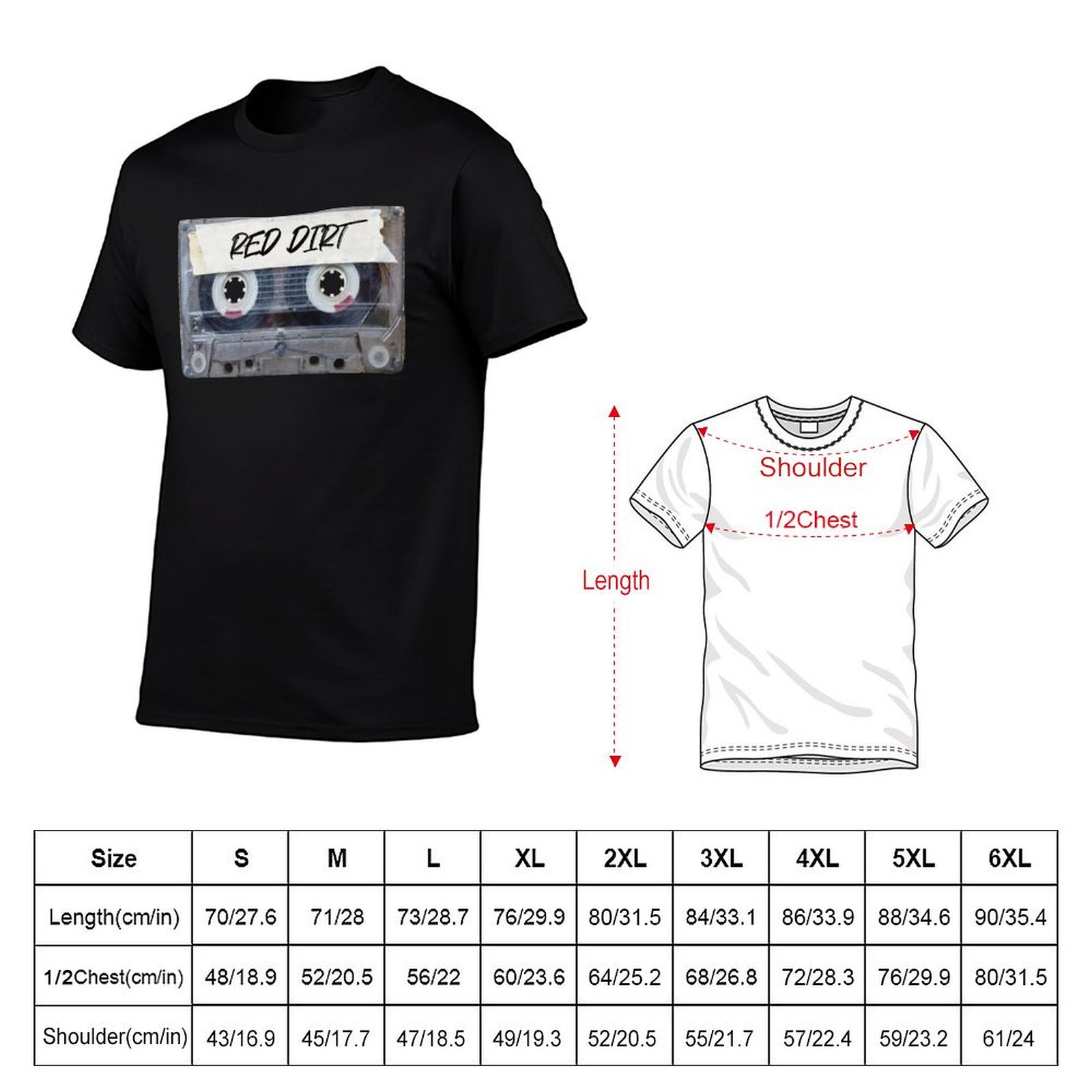T-shirt con stampa di cassette - Men'S Fashion Genres recensione e prezzo