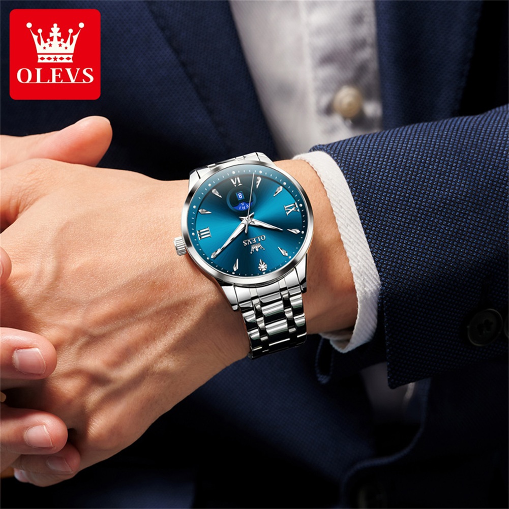 OLEVS Moon Phase orologi da uo - Men'S Fashion Luxury Brands recensione e prezzo