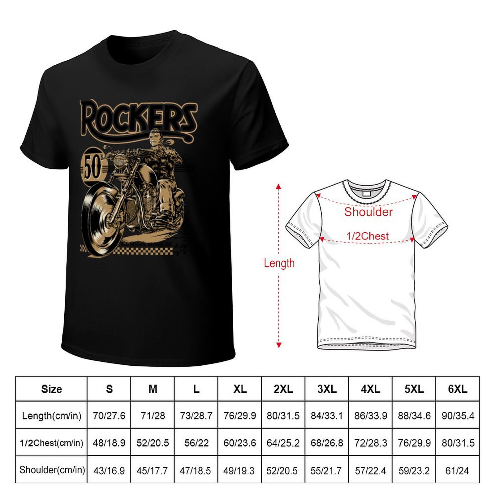 T-Shirt Rockers Anni '50 Moda  - Mens Fashion In The 50S recensione e prezzo