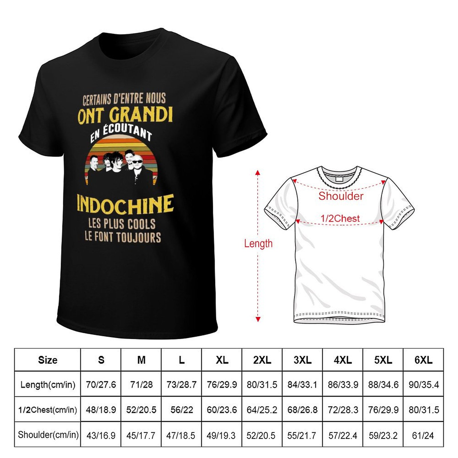 Logo della band Indochine7 exs - Men'S Fashion Genres recensione e prezzo