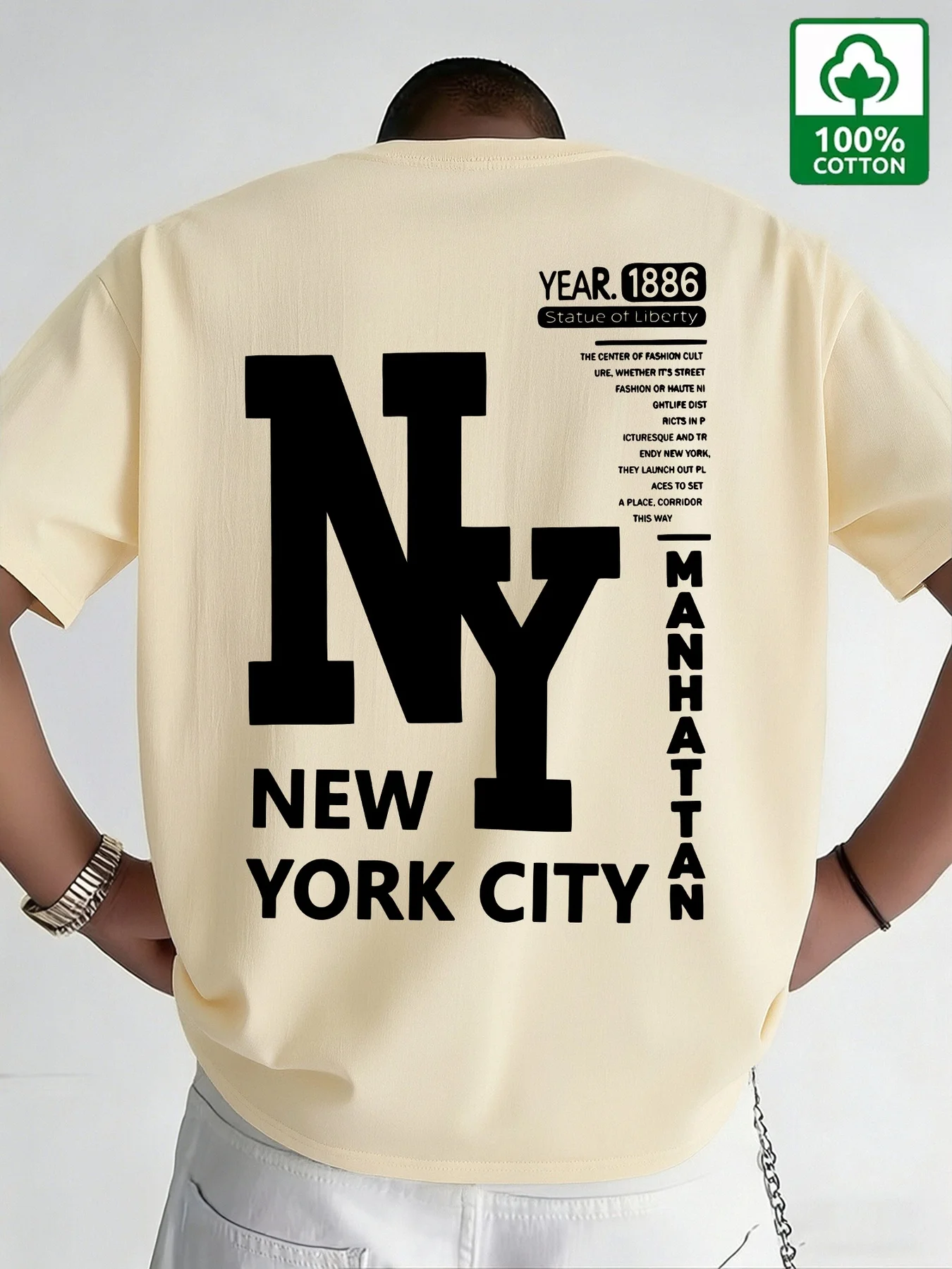 T-Shirt da Uomo NYC in Cotone  - Men'S Fashion Nyc recensione e prezzo