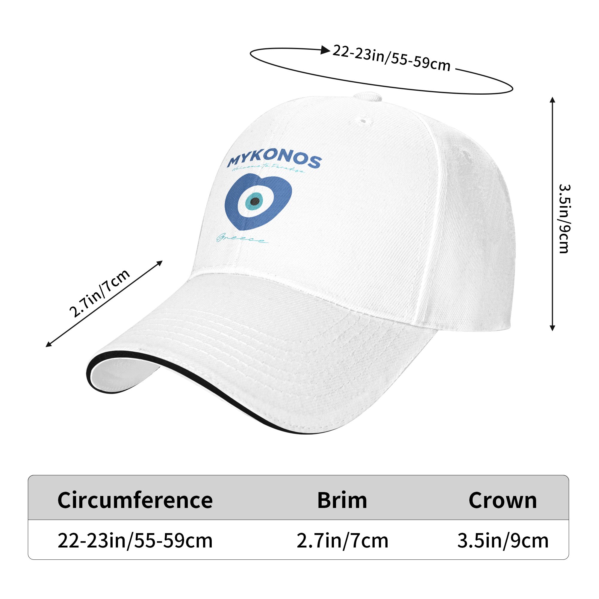 MYKONOS-GREECE Cappellino da b - Men'S Fashion Greece recensione e prezzo