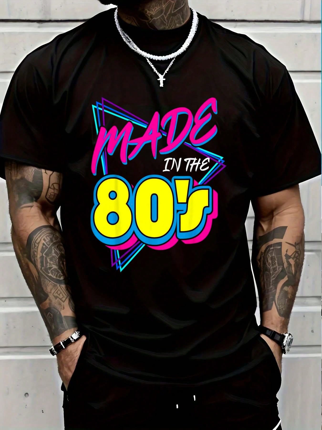 T-shirt in cotone stile retrò  - Mens Fashion In 1980S recensione e prezzo