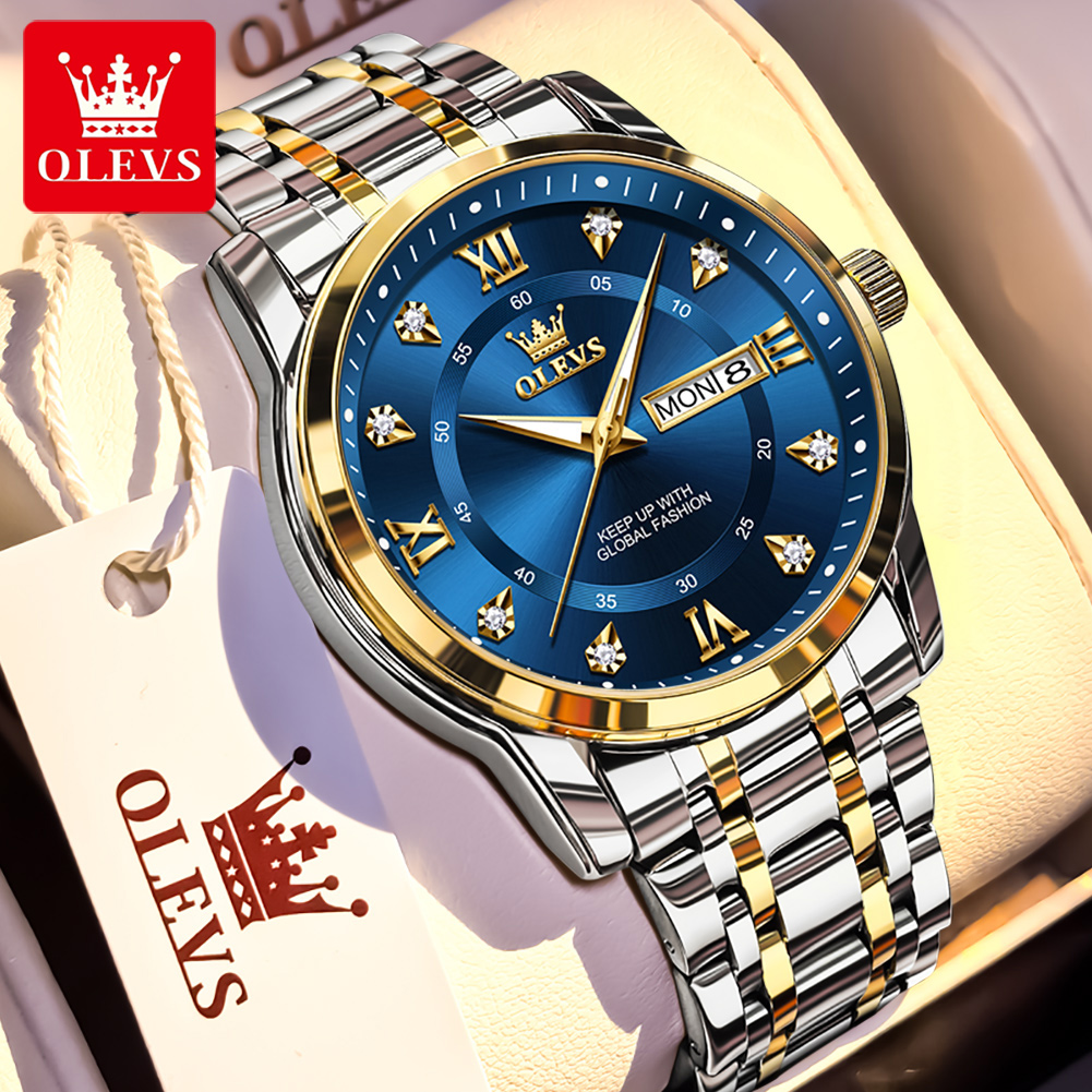 OLEVS Brand Fashion orologi da - Men'S Fashion Luxury Brands recensione e prezzo