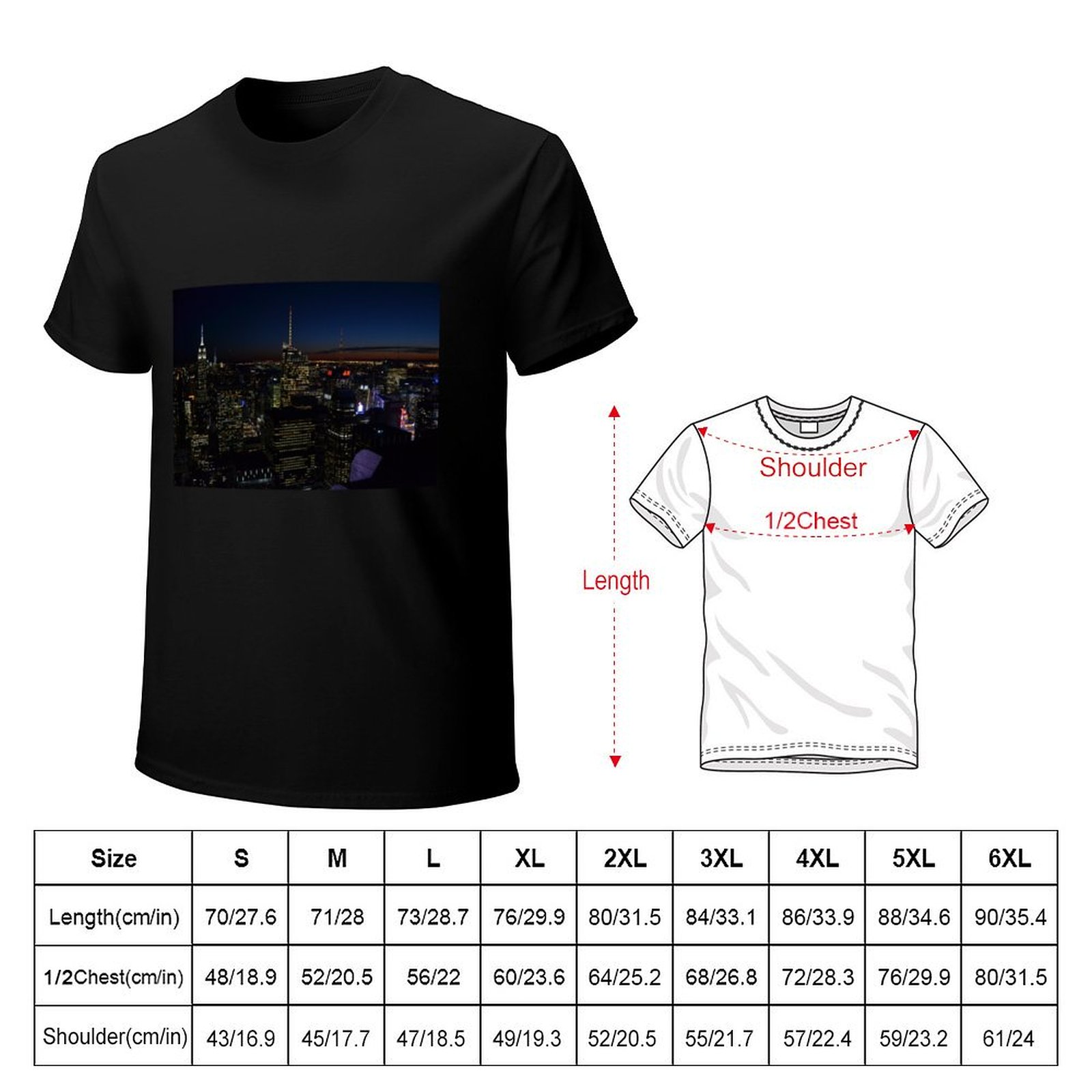 T-Shirt NYC di notte, casual,  - Men'S Fashion Nyc recensione e prezzo
