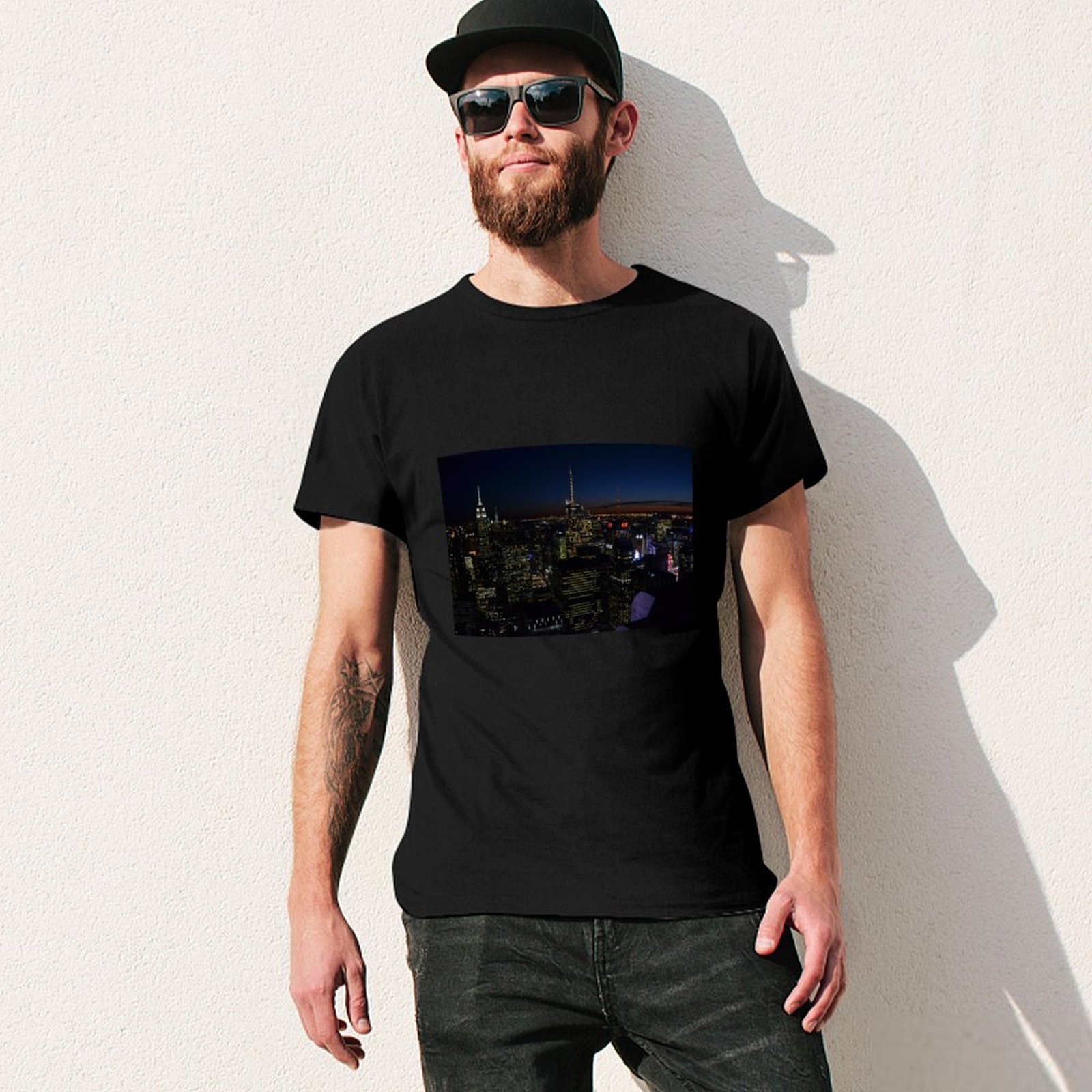 T-Shirt NYC di notte, casual,  - Men'S Fashion Nyc recensione e prezzo