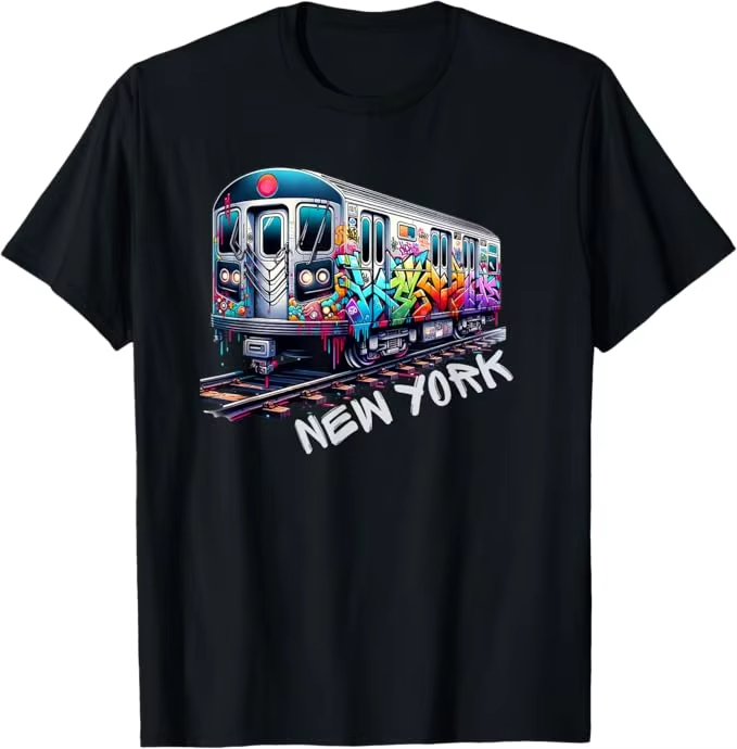 New York Train Graffiti Style  - Men'S Fashion Nyc recensione e prezzo