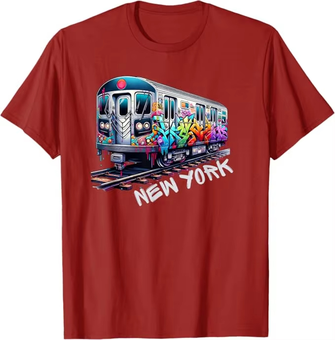 New York Train Graffiti Style  - Men'S Fashion Nyc recensione e prezzo